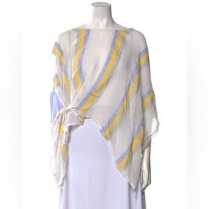 LemLem Striped Sheer Poncho
